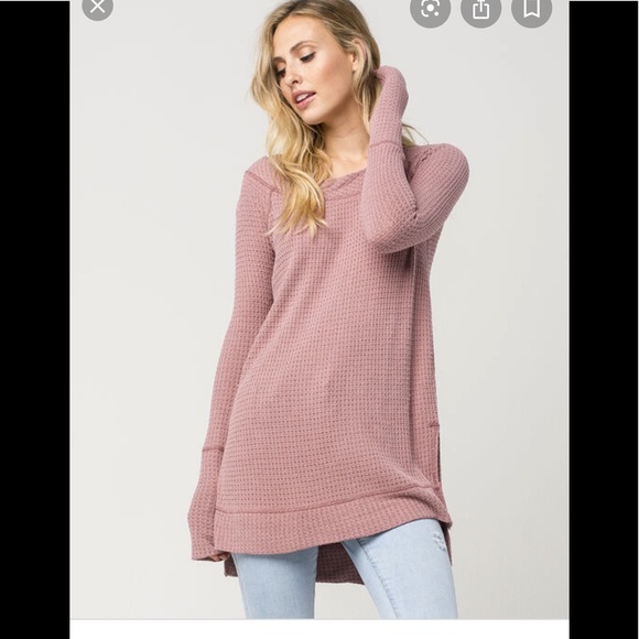 Free People Tops - Free People Pink Blush Kate Thermal SUPER SOFT TOP